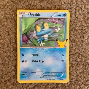 Pokémon 25th Anniversary Froakie Card